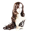 Capless Perruque Europ�enne Extra Haute Qualit� � Long Miel Synth�tique Aspect Naturel Brun Cheveux Armure (0988-ns012)