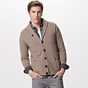 Poches De Revers Long Cardigan En Cachemire Manches / Chandails Cachemire Pour Hommes (ff-c-bj0681139)