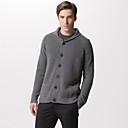 Boutons Avant De Revers Long Cardigan En Cachemire Manches / Chandails Cachemire Pour Hommes (ff-c-bj0681101)