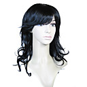 Capless Long Synth�tique De Haute Qualit� Noire Perruque De Cheveux Boucl�s (0988-nskc041)