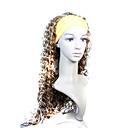 Capless Suppl�mentaires Miel Synth�tique De Haute Qualit� � Long Brun Avec Blonde Perruque Cheveux Boucl�s (0988-nskc017)