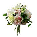 Hibiscus �l�gants En Soie Et Mousseline De Lys � La D�coration De Mariage Bouquet Rond / Bouquet De Mari�e (0797-sim088)