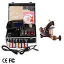 Damas De Premi�re Qualit� Fabriqu�s � La Main Une Trousse De Machines De Tatouage Avec Prise De Courant Sup�rieure Conduit (ly130)