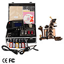 Damas De Premi�re Qualit� Fabriqu�s � La Main Une Trousse De Machines De Tatouage Avec Prise De Courant Sup�rieure Conduit (ly127)