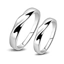 wholesale Amazing 925 Sterling Silver Lovers Rings Set Of 2(0801-HT250)