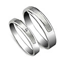 wholesale Amazing 925 Sterling Silver Lovers Rings Set Of 2(0801-HT245)