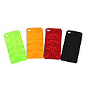 El Estuche De Silicona Protectora Para El Iphone 4 - La Red (4 Colores Por Paquete) (czah255)