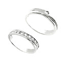 wholesale Amazing 925 Sterling Silver Lovers Rings Set Of 2(0801-HO528)