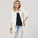 Blanc Demi-manches Touches Design Mousselines D�cor�es Gilet Style Ch�le / Chandails Des Femmes (ff-b-bj1058003)