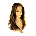 Main Attach�e Dans Le Style Avant De Lacet Extra Long Gloden Synth�tique Marron Avec Lumi�re Perruque Blonde Droite (0988-nsql13)