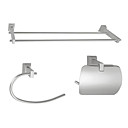 Set De Toilette En Aluminium 3-pi�ce Accessoire (1041-les-6602 6608 6609)