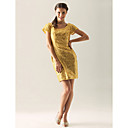 Gaine / Colonne Scoop Court / Mini Robe � Paillettes Tissu Cocktail (wsm04206)