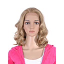 Main Attach�e Dans Le Style Avant De Lacet De Longueur Moyenne Synth�tique De Qualit� De Lumi�re Blonde Perruque De Cheveux Boucl�s (0463-lpp497)