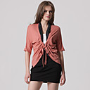 Recueillies Avant Cordon Cardigan � Manches Courtes / Chandails Des Femmes (ff-b-bk1058005)