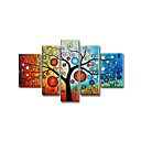 Se Extend�a 5-pc Pintura Abstracta Hecha A Mano Set (0192-ycf103766)