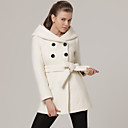 Hoodies Double-breasted Manches Long Manteau / Manteaux De Femmes (ff-b-0736740)