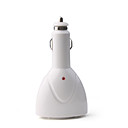 Encendedor Del Coche Del Usb Cargador Dual 12v Puertos De Salida (blanco)