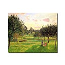 Tendu La Main Deux Femmes Dans Un Tableau De Prairie Par Camille Pissarro (0192-ycf103948)