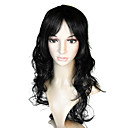 Capless Long Synth�tique De Haute Qualit� Noire Perruque De Cheveux Boucl�s (0988-nskc049)