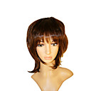 Capless Longueur Moyenne De Haute Qualit� Synth�tiques Perruque Brune Cheveux Raides (0988-nskc114)