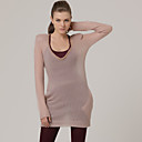 Cha�nes D�collet� Orn� Manches Longues Robe Pull Col Rond / Chandails Des Femmes (ff-b-0736787)