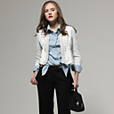Tejidos De Punto De Empalme Mangas Tres Cuartos Chaqueta / Chaquetas Para Mujer (ss-a-bk0997029)