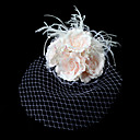 Plumes Magnifiques / Satin / Coiffe De Mariage Net De Mari�e / Bandeau (0498-2065)