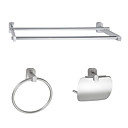 Set De Toilette En Aluminium 3-pi�ce Accessoire (1041-les-6202 6208 6209)
