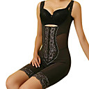 Fibra De Bamb� De Carbono A Mediados Del Muslo Body Con Impresi�n De Prendas Modeladoras De La Boda Fiesta / (1084-s0748)