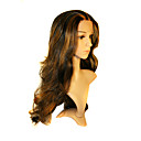 Main Attach�e Dans Le Style Avant De Lacet Extra Long Gloden Synth�tique Marron Avec Des Reflets Dor�s Perruque Blonde Droite (0988-nsql12)
