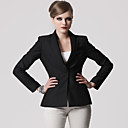 Design Double-couches Minces � Long Blazer Manches / Blazers Pour Femmes (ff-b-bk0859009)