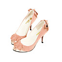 Gamuza Superior Tacones Peep-toes Con Zapatos Volantes De La Moda (0985-hk0017)