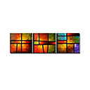Estirada De 3 Pc Pintura Abstracta Hecha A Mano Set (0192-ycf103783)