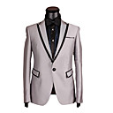 1 Bouton De Revers De Centre-a�r� De Pointe Mari� Laine Usure / Tuxedo / Veste Et Pantalons Pour Hommes (pmlfxz0056)