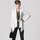 Ourlet Blanc Irr�gulier Avec Gilet Ceinture / Cardigans Femmes (ff-c-bk0736101)