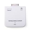 Portable Chargeur Mobile Et Batterie De Secours Pour Iphone / Ipod, 1900mah, Blanc