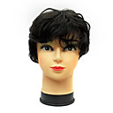 Cpaless 100% Cheveux Humains Noire Courte Perruque De Cheveux Boucl�s (0466-hmyy-017)