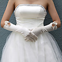 Satin Elbow With Bowknot Wedding Glove (0498-ST0037)