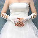 Coude En Satin Avec Des Perles De Mariage Gant (0498-st0053)