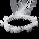 Satin Magnifique / Dentelle Avec Imitation De Mariage Fille Headwreath Perle Fleur (0986-ts019)