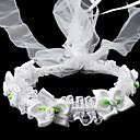 Satin Magnifique / Mariage Dentelles Fille Fleur Headwreath (0986-ts015)