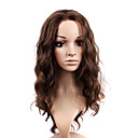 Largo Del Frente Del Cord�n Sint�tico De Alta Calidad De Color Marr�n Oscuro Peluca De Pelo Rizado (11.23-0479-tslr16)