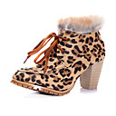 Superior Ante Los Talones A Mediados Del Tobillo De Arranque Con El Zapato De Moda La Imitaci�n De Lana (0987-x3509)