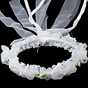 Satin Magnifique / Dentelle Avec Strass Mariage Fille Fleur Headwreath (0986-ts017)
