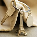 ��boda�� Torre Eiffel Llavero En Bolsa De Regalo De Terciopelo