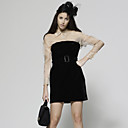 Perspective Manches En Organza �pissage De Velours Avec La Tenue De La Courroie / Robes De Femmes (ff-a-bi0996001)