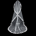 1 Couche Cath�drale Voile De Mariage Longueur (0498-ts076)