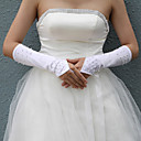 Gant De Mariage En Satin Coude (0498-st0033)