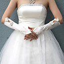Satin Elbow With Bowknot Wedding Glove (0498-ST0042)