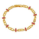 Belle Bracelet En Or 18 Carats Plaqu� En Laiton (0801-r1y2161-jc306 (s))